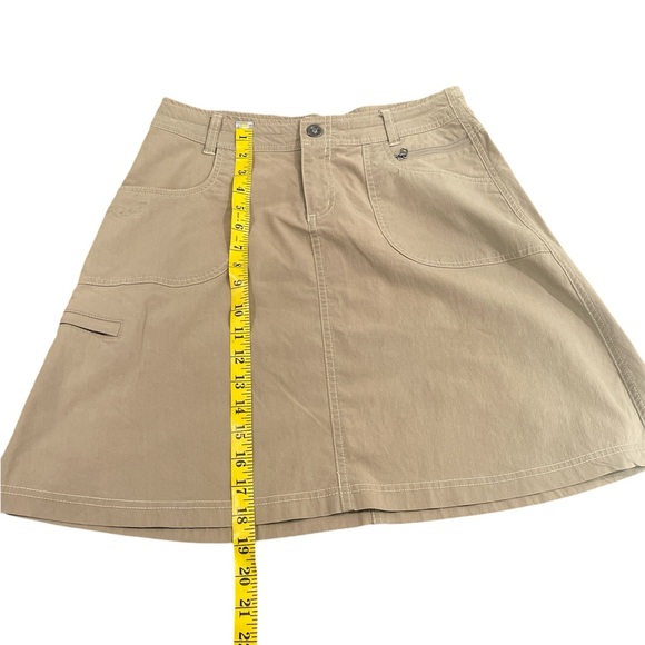 Kuhl Cargo Skirt Drawstring With Pockets Size 4 Tan - Picture 12 of 14